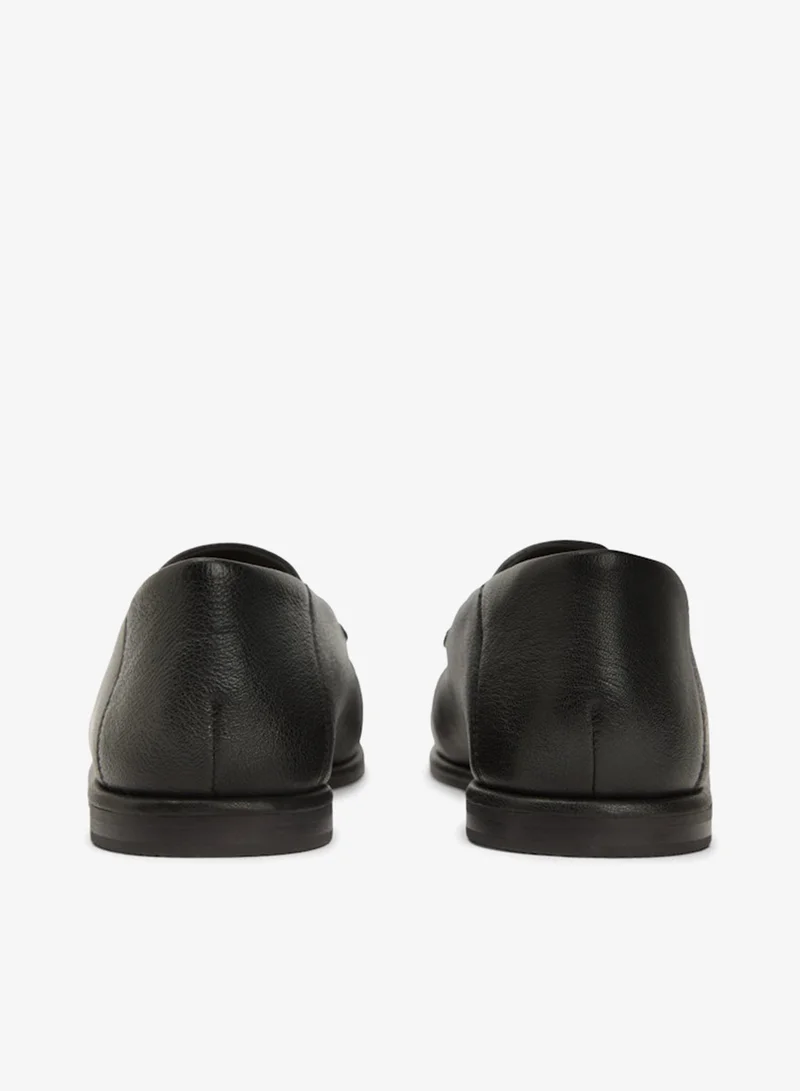 TOMMY HILFIGER  Leather Ruched Toe Loafers for Women | Best Price UAE